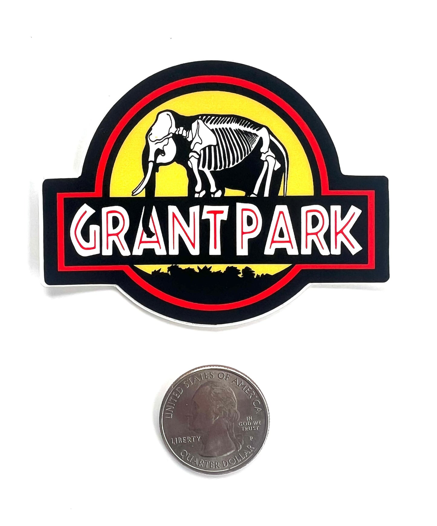 Grant Park Atlanta / Jurassic Park Sticker