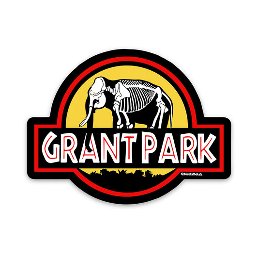 Grant Park Atlanta / Jurassic Park Sticker