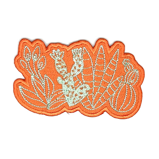 Cactus / Succulent Woven Iron on Patch