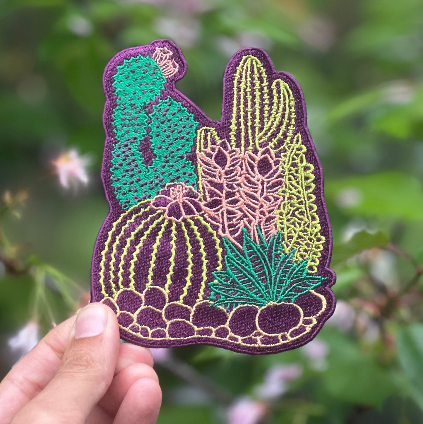 Cacti Dusk Iron on Patch