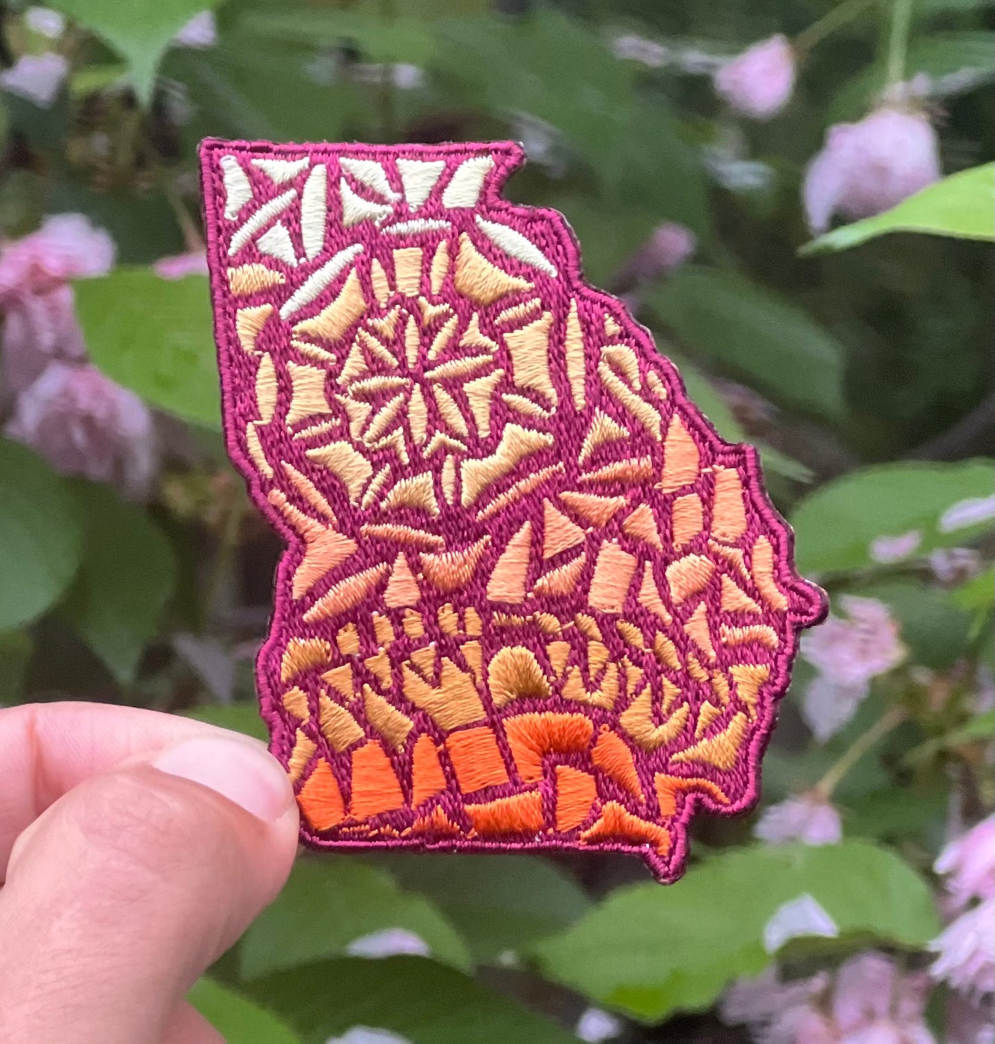 Georgia Sunset Iron On Patch